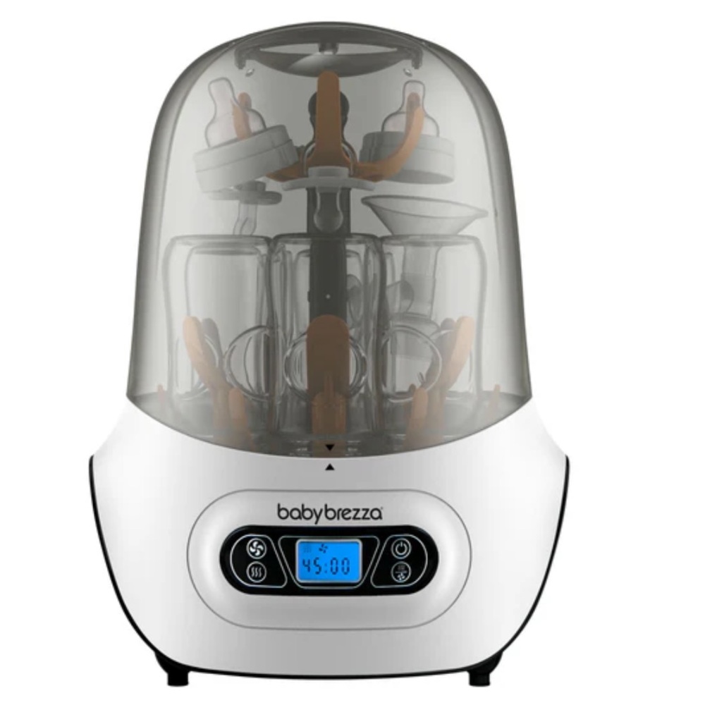 NWOB Baby Brezza One Step Electric Steam Bottle Sterilizer & Dryer White, OS